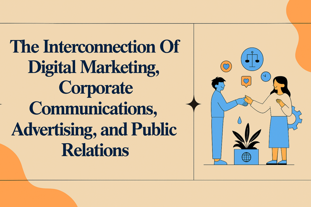 The Interconnection Of Digital Marketing, Corporate Communications, Advertising, and Public Relations